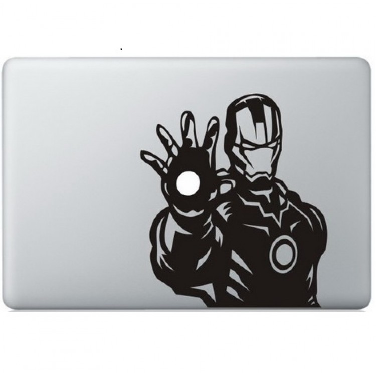 Iron Man (6) Macbook Decal Black Decals